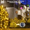 WBao Solar Christmas Net Lights 200LED F8 Big Bulbs, 8.4ft