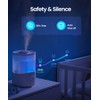 Pharata Humidifiers for Bedroom Large Room, 2.5L Cool Mist Humidifier