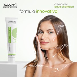 Snail Slime Face Cream 100% Natural Face Cream Snail Slime and Hyaluronic Acid Moisturising and Healing Effect Pure Snail Slime Against Wrinkles Neck and Décolleté