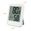Hsthe Sea Thermometer Hygrometer Mini LCD Thermometer Humidity Monitor with