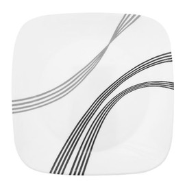 Corelle Square Urban Arc 8-3/4-Inch Square Round Luncheon Plate