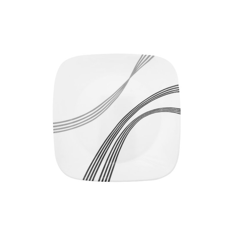 Corelle Square Urban Arc 8-3/4-Inch Square Round Luncheon Plate