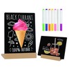 DWOOKE 2 Pack A5 Chalkboard 15x21cm Mini Chalkboard Signs with