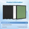 PU-P08 Replacement Filter Compatible with Odec PU-P08 Air Purifier,H13+Activated carbon+Pre-Filters,2-Pack