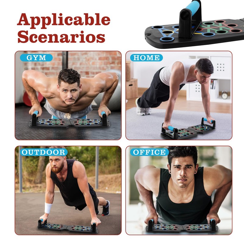 Push Up Board Home Workout Equipment PP Solid Multi Functional