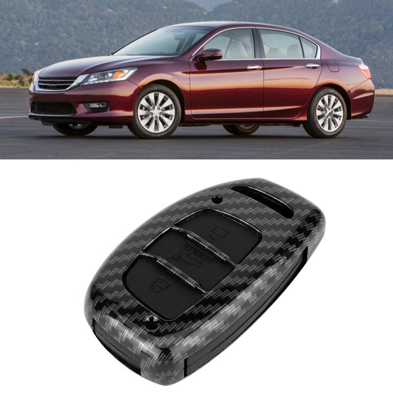 3-Button Carbon Fiber Remote Key Case Cover Accessory Fit for