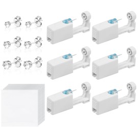 Aucuu Ear Piercing Gun, 6/9/10/12 Pieces Ear Piercing Sterile Sterile Safety Ear Piercing Gun, Piercing Gun with Stud Earrings, Painless Self-Piercing Tool, 1, 1