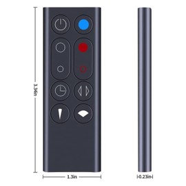 Xxtylo Genuine Remote Control for Dyson HP00 HP01 Hot+Cool Fan Air Purifier, compatible 966538-01，966538-02，966538-04，966538-15，967197-13，967197-14, with Magnetic Function, Gray