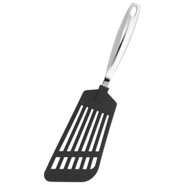 Stellar Premium Nylon Tools Fish Turner, Polished Stainless Steel Handle with Soft Nylon End, for Use with Non-Stick Cookware, Dishwasher Safe