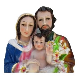 Art Mx La Sagrada Familia De 30 Cm Resina Color Colores