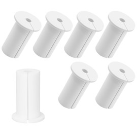 Pack of 7 Wall Feed-Through for Cable Management Set, Wall Hole Wall Feed-Through Cable, Wall Feed-Through Cable, Wall Feed-Through Cable Guide Set for Ethernet with 8 mm Hole, White