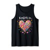 Confetti In colorful confetti heart Tank Top