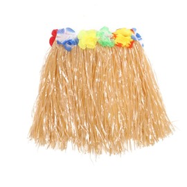 LKQBBSZ Kid's Hawaiian Hula Grass Skirts for Luau Party, Birthdays, Prom Dress, Celebration Party (Kaqi)