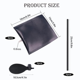 PVFZXS Pack of 4 Mounting Cushions, Air Cushion, Lifting Cushion, Air Cushion Lifter, Load up to 200 kg, Mounting Cushion, Air Cushion for Door Window Mounting and Car Repair Mounting Aid