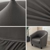 XINGYUEXUAN 2 Piece Stretch Club Chair Slipcover, Soft Barrel Tub