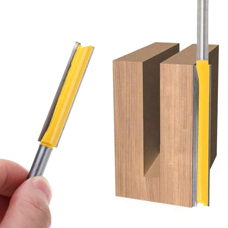Mesee Set of 2 Pieces Extra Long Straight Router Bit