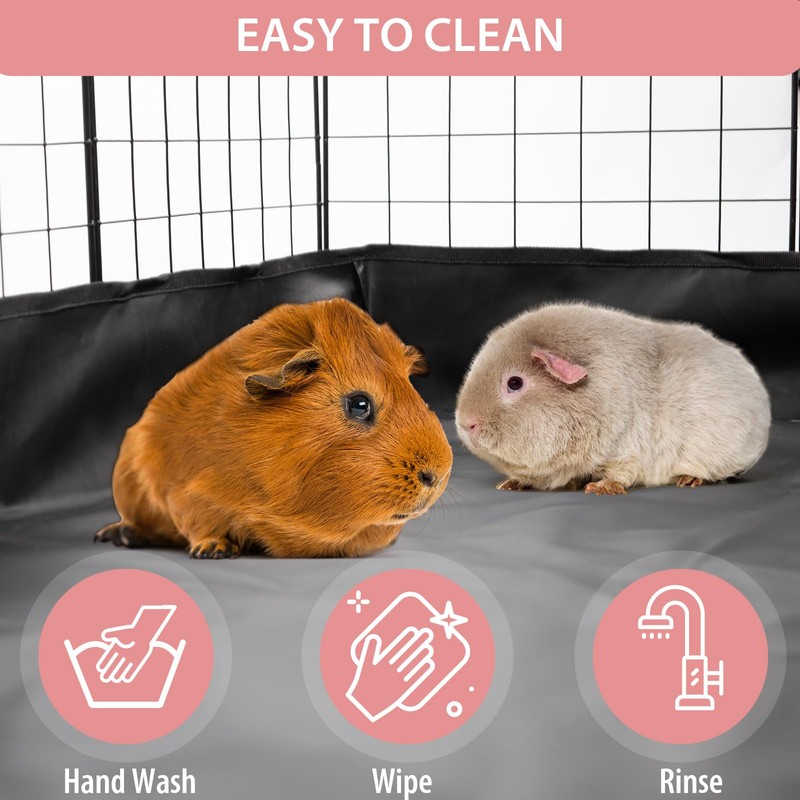 Waterproof Guinea Pig Cage Liner 47.2" X 23.6", Leakproof Bunny