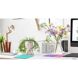 Yoohspoe GAFBV Face Planter Cute Resin Cactus for Indoor and Outdoor Plants Face Vase Home Decor Succulent Pots (White-Genie)