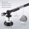 WOLIBEER Crystal Bathroom Hardware, Black 24 Inch Towel Bar Set