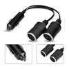 Adaptador de Enchufe de Encendedor de Cigarrillos de 2 Vías,