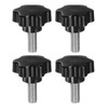 HARFINGTON 4pcs Star Knobs M12 x 30mm 304 Stainless Steel