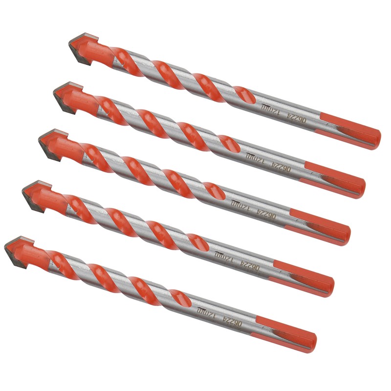 5Pcs Multifunctional Drill Bits Carbide Triangle Shank Electric Drilling Accessories