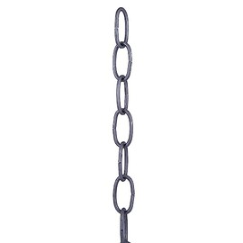 B&P Lamp® Unfinished Steel Decorative Chain, 3 Ft. Length