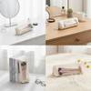 BLOOPIC Cosmetic Pouch, Small Makeup Pouch, PU Leather, Transparent Waterproof