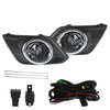 LABLT Chrome Lens Fog Light Driving Lamp+ Switch+ Bezel Replacement