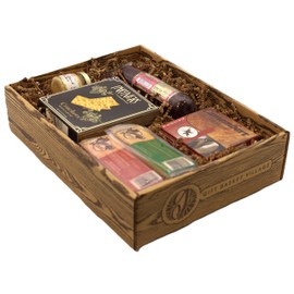 Gift Basket Village Gourmet Charcuterie Party Pack - Cheddar Cheese, Summer Sausage, Crackers & More - Birthday Gifts for Men, Perfect for Charcuterie Boards, Ideal for Meat & Cheese Lovers