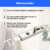 Silkwish Pack of 4 Small Metal Furniture Latches - 70