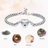 Mnicremation Urn Bracelet for Ashes Heart Locket Cremation Bracelet Memorial