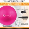 Exercise Ball for Yoga, Balance, Stability - Fitness, Pilates, Birthing,