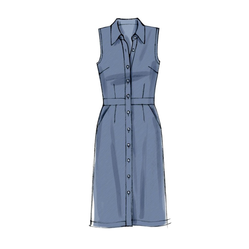 McCall's Patterns M6696 Misses' Dresses and Slip Sewing Template, Size