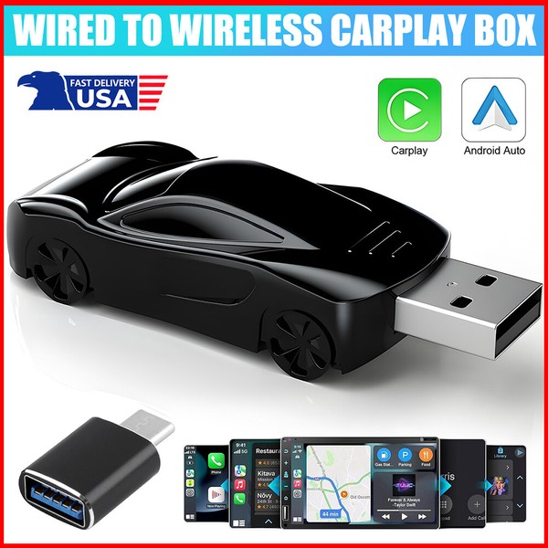 Wireless CarPlay Adapter Android Auto Car Auto Navigation Player USB