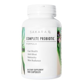SAKARA Complete Probiotic - Prebiotics and Probiotics for Women Digestive Health Supplements, Supports Bloating, Immune System & Skin Radiance, Gut Health for Women with 3 Billion CFU's - 180 Capsules