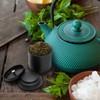 Lawei 9 Pack Tea Tin Canister with Airtight Double Lids,