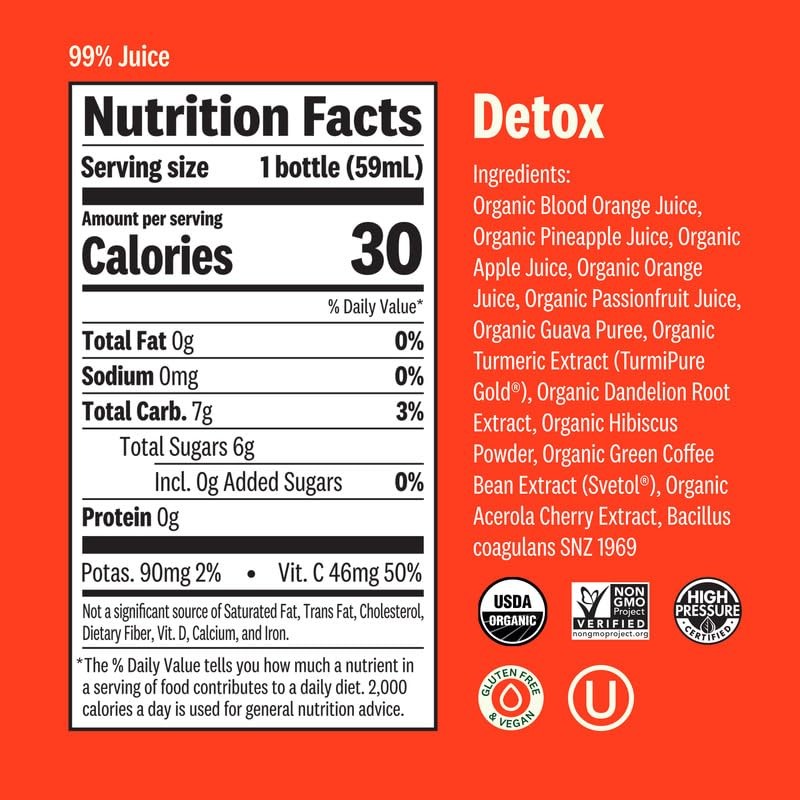 Suja 6-Day Cold-Pressed Juice Detox Cleanse, Organic, Fresh Pressed Juice