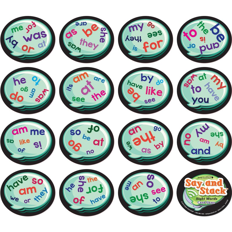 Really Good Stuff Say and Stack Sight Words - 186