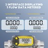 CGOLDENWALL 1” 3/4” Turbine Fuel Meter, Stainless Steel Water Meter
