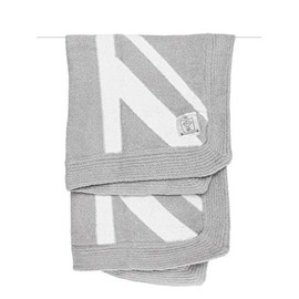 Little Giraffe Dolce Union Jack Blanket (Silver)