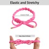 QXUJI 16PCS Braided Hair Ties with Bows, Adjustable Elastics Knotted