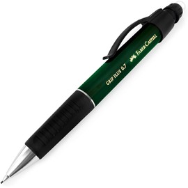 Faber-Castell Grip Plus Mechanical Pencil - 0.7mm - Green Barrel + Super-Polymer 0.7mm HB Leads + Eraser Refills