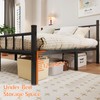 zizin Full Size Metal Bed Frame with Headboard & Footboard
