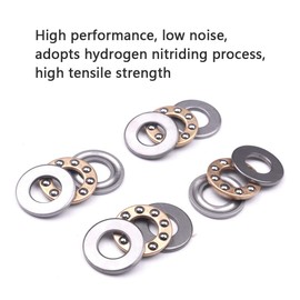 Atoplee F8-22M 8 x 22 x 7mm Miniature Axial Ball Bearings (4 Pieces)