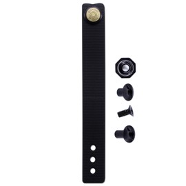 IWB/OWB Soft Belt Loop w/Engraved Buckshot Snap - Pull-The-Dot Closure w/Rubberized Nylon Strap & Mounting Hardware - (Fit 1.25-2.00 Inch Belts (Adjustable)