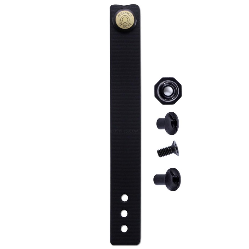 IWB/OWB Soft Belt Loop w/Engraved Buckshot Snap - Pull-The-Dot Closure