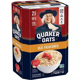 Quaker Old Fashioned Oats 160 oz., 2 pk. - 1-Minute Oats