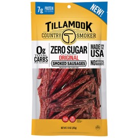 Tillamook Country Smoker Keto Friendly Zero Sugar Smoked Sausages, Original, 10 Ounce