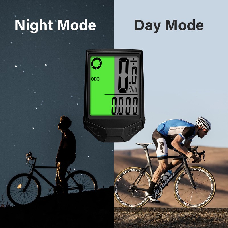 Bike Computer Wireless 20 Functions IP66 Waterproof Bike Speedometer Cycle